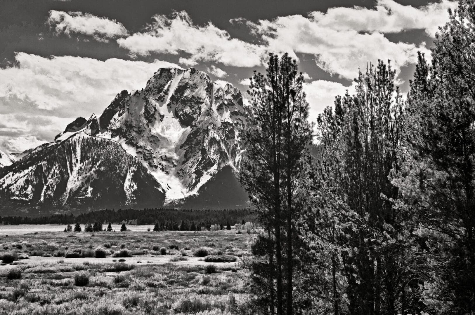 A beautiful portrait of the Mount Moran